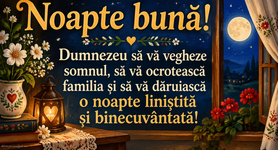 Imagini cu mesaje de Noapte bună: 