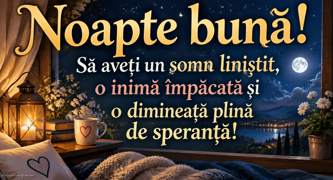 Imagini cu mesaje de Noapte bună: 