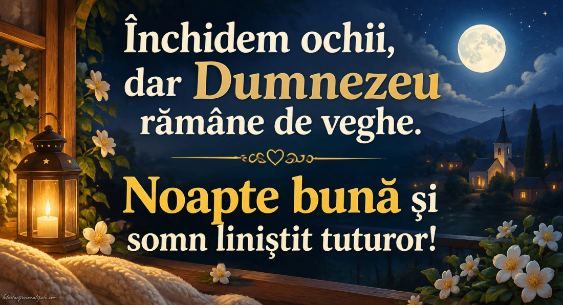 Imagini cu mesaje de Noapte bună: 