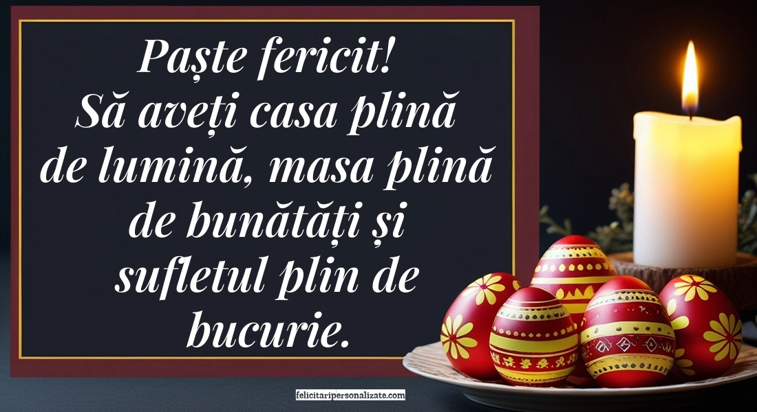 Felicitări de Paște: Imagini, Mesaje și Urări: Ouă și Lumânări de Paște