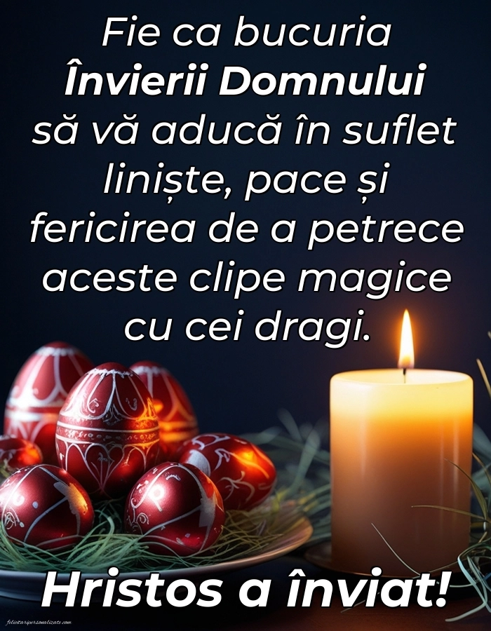 Felicitări de Paște pentru facebook: Ouă și Lumânări de Paște