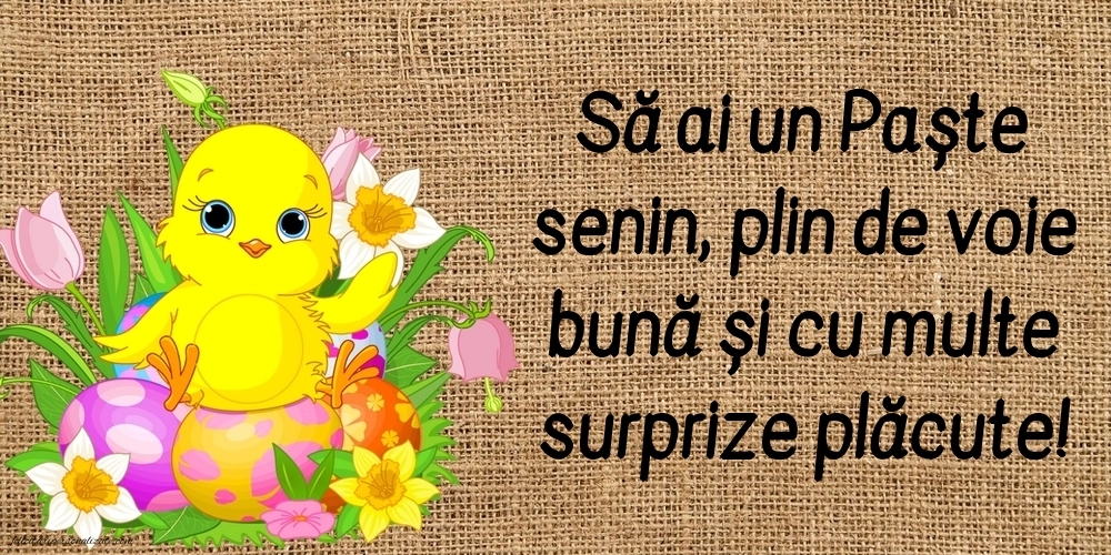 Imagini cu urări frumoase de Paște: Ouă de Paște