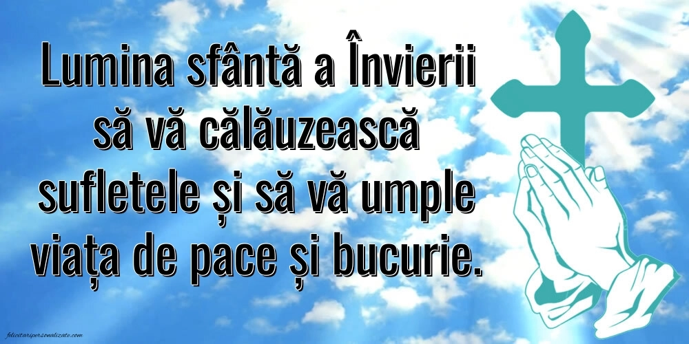 Imagini cu mesaje de Paște 2025: Credință