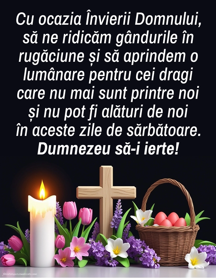 Felicitări și Imagini de Paște 2026: Lumânari (Comemorare)