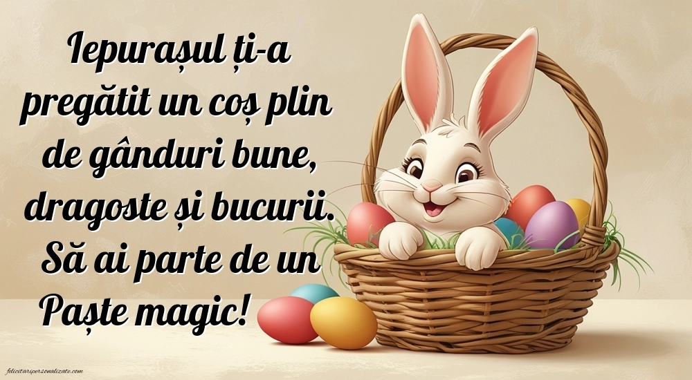 Cele mai frumoase felicitări de Paște 2025: Iepurași de Paște