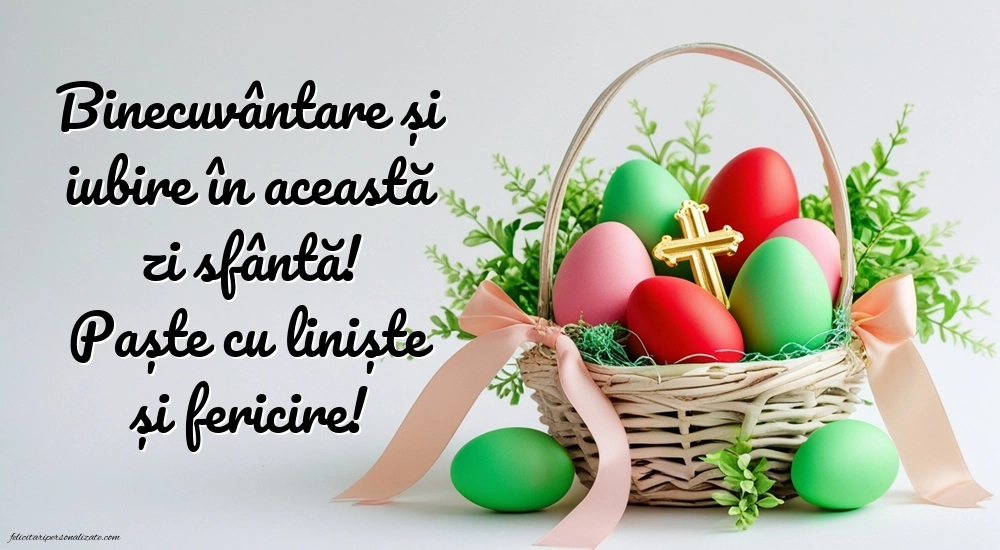 Poze cu mesaje frumoase de Paște: Ouă de Paște