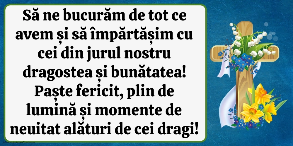 Imagini cu mesaje de Paște 2025: Credință