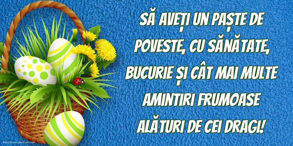 Imagini cu mesaje de Paște 2025: Ouă de Paște