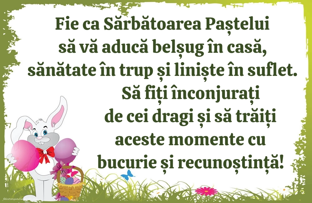 Poze cu mesaje frumoase de Paște: Iepurași de Paște