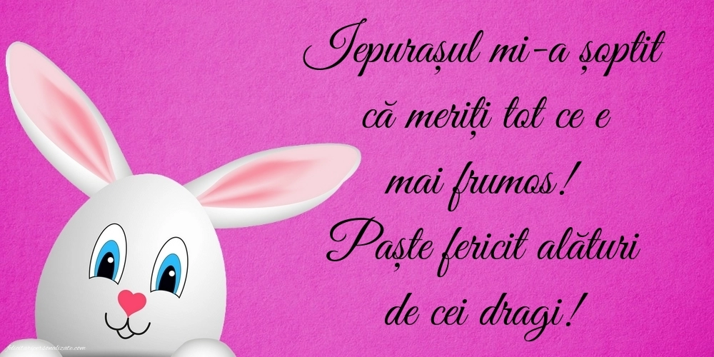 Felicitări și Imagini de Paște 2025: Iepurași de Paște