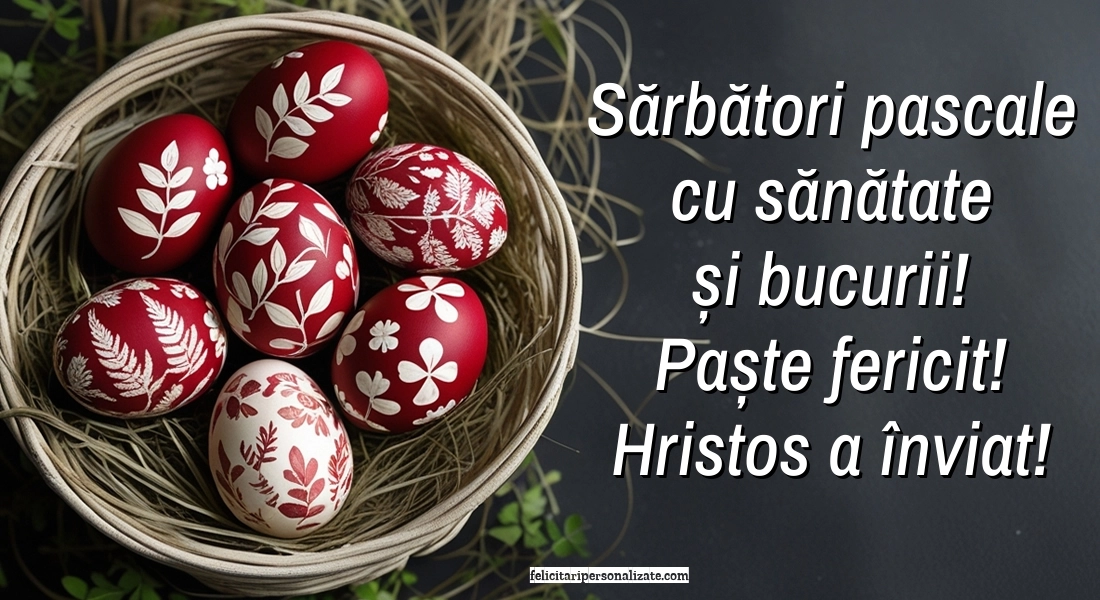 Felicitări și Imagini de Paște 2026: Ouă de Paște