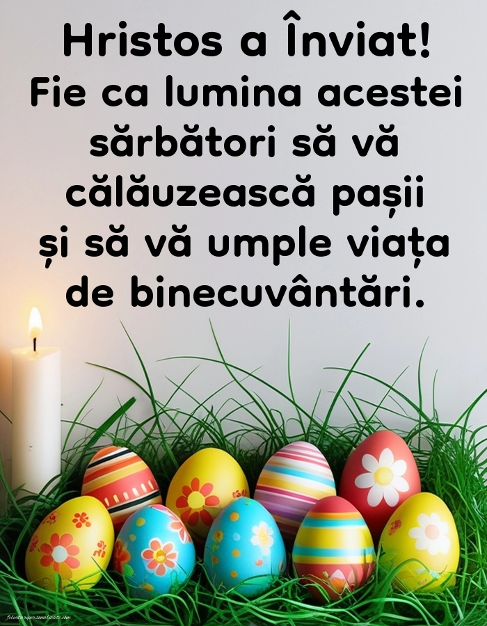 Imagini cu Paște fericit 2026: Ouă și Lumânări de Paște