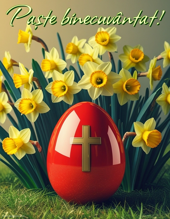 Imagini de Paște pentru facebook: Ouă și Flori de Paște