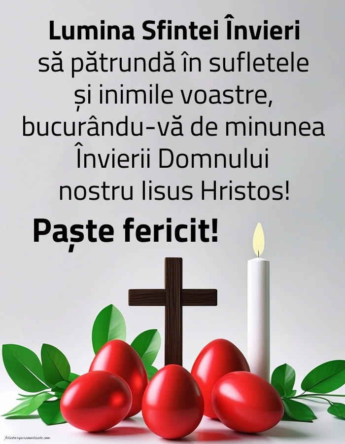 Felicitări de Paște: Imagini, Mesaje și Urări: Ouă și Lumânări de Paște