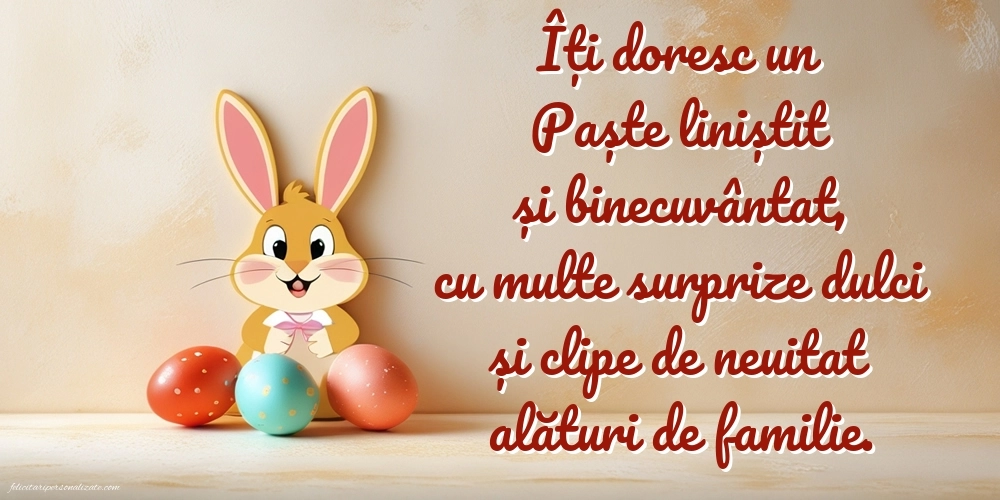 Cele mai frumoase felicitări de Paște 2025: Iepurași de Paște