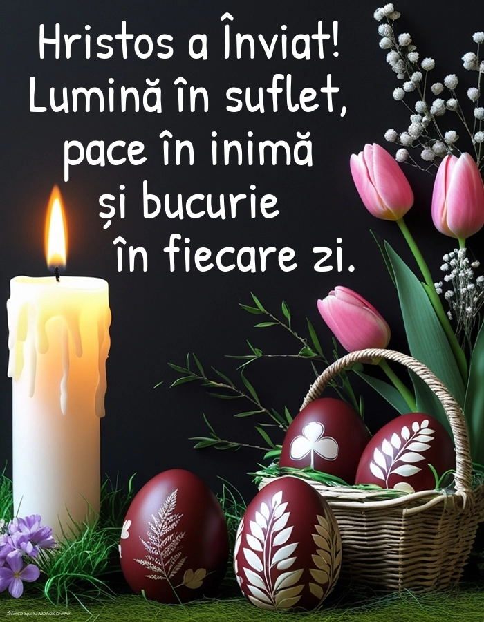 Imagini de Paște pentru facebook: Ouă și Lumânări de Paște