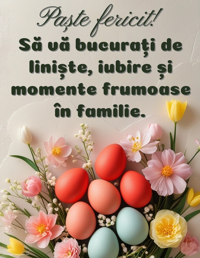 Imagini de Paște pentru facebook: Ouă și Flori de Paște