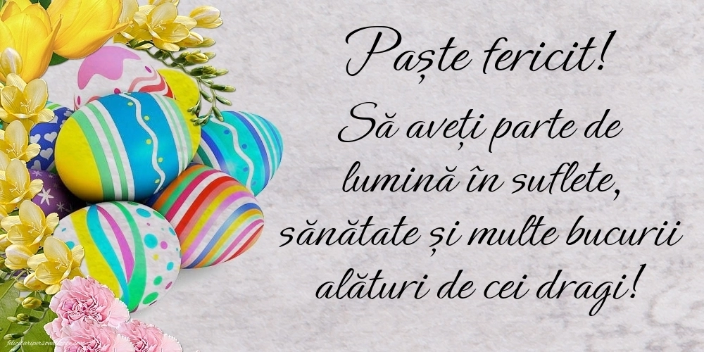 Imagini cu mesaje de Paște 2025: Ouă de Paște