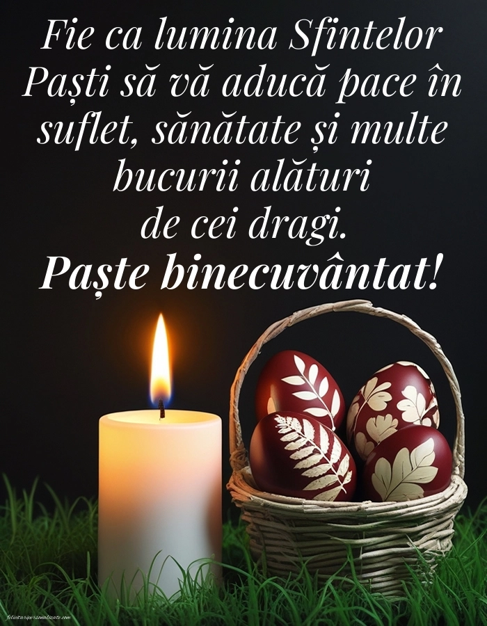 Imagini de Paște pentru facebook: Ouă și Lumânări de Paște