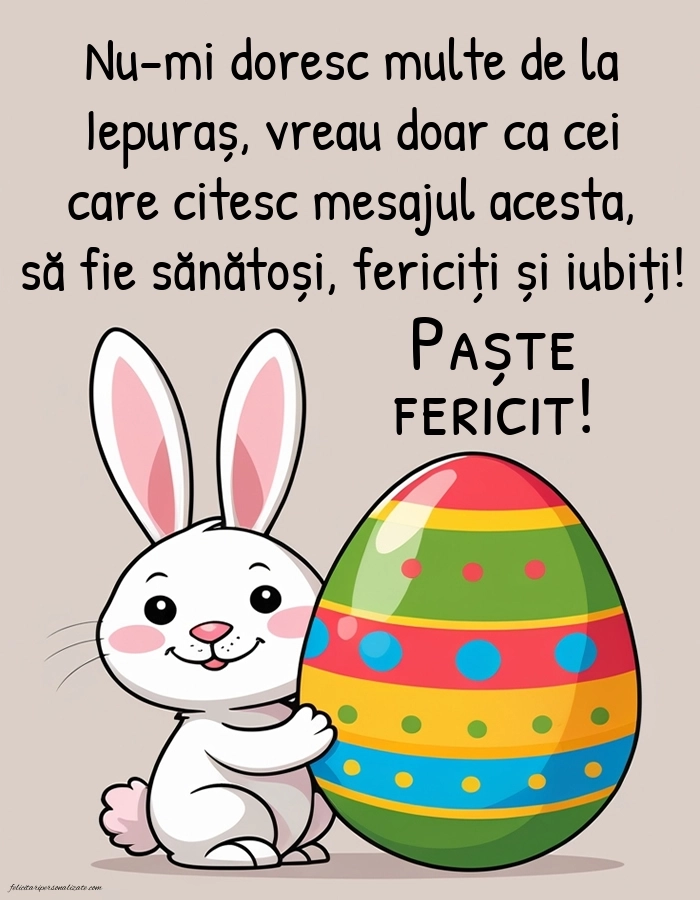 Imagini cu Paște fericit 2026: Iepurași de Paște