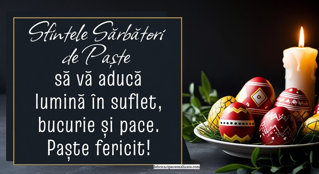 Felicitări și Imagini de Paște 2026: Ouă și Lumânări de Paște