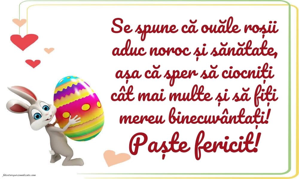 Imagini cu urări frumoase de Paște: Ouă de Paște