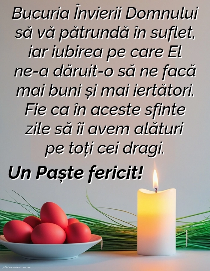 Imagini cu mesaje de Învierii Domnului: Ouă și Lumânări de Paște