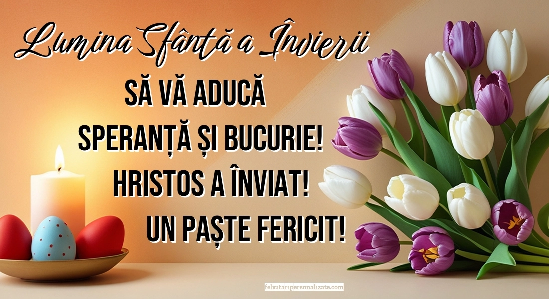 Felicitări de Paște: Imagini, Mesaje și Urări: Ouă și Lumânări de Paște