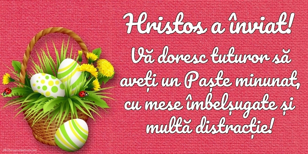 Imagini cu mesaje de Paște 2025: Ouă de Paște