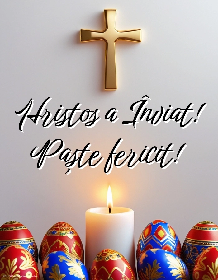 Felicitări de Paște: Imagini, Mesaje și Urări: Ouă și Lumânări de Paște