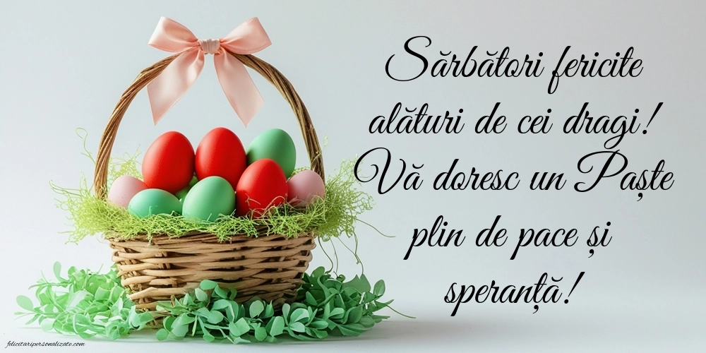 Imagini cu urări frumoase de Paște: Ouă de Paște