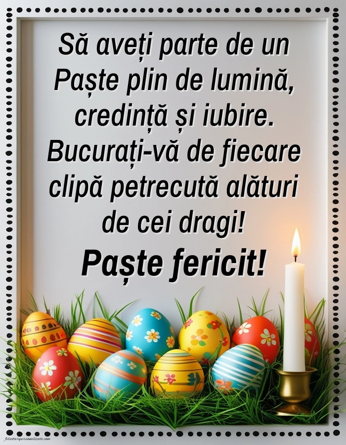 Imagini cu Paște fericit 2026: Ouă și Lumânări de Paște