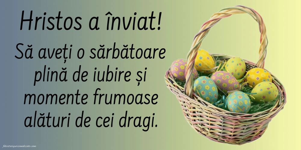 Imagini cu mesaje de Paște 2025: Ouă de Paște