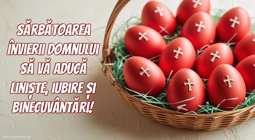 Imagini cu mesaje de Paște 2025: Ouă de Paște