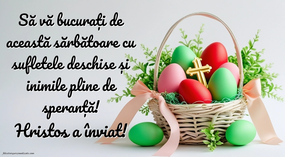 Imagini cu mesaje de Paște 2025: Ouă de Paște