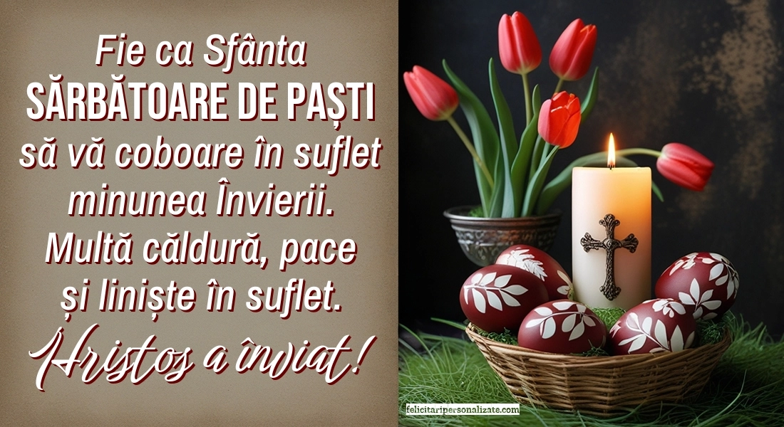 Cele Mai Frumoase Felicitări și Imagini de Paște 2026: Ouă și Lumânări de Paște