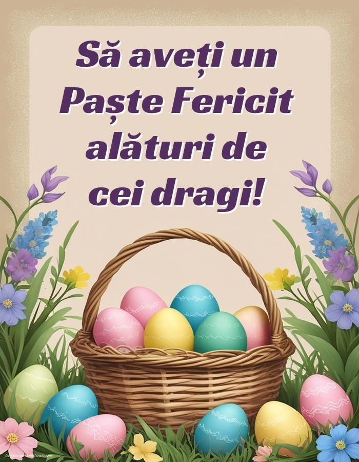 Imagini frumoase cu urări de Paște: Ouă de Paște