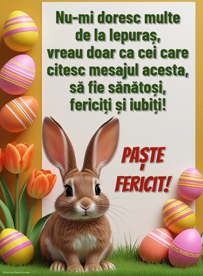 Poze frumoase cu PAȘTE FERICIT: Iepurași de Paște
