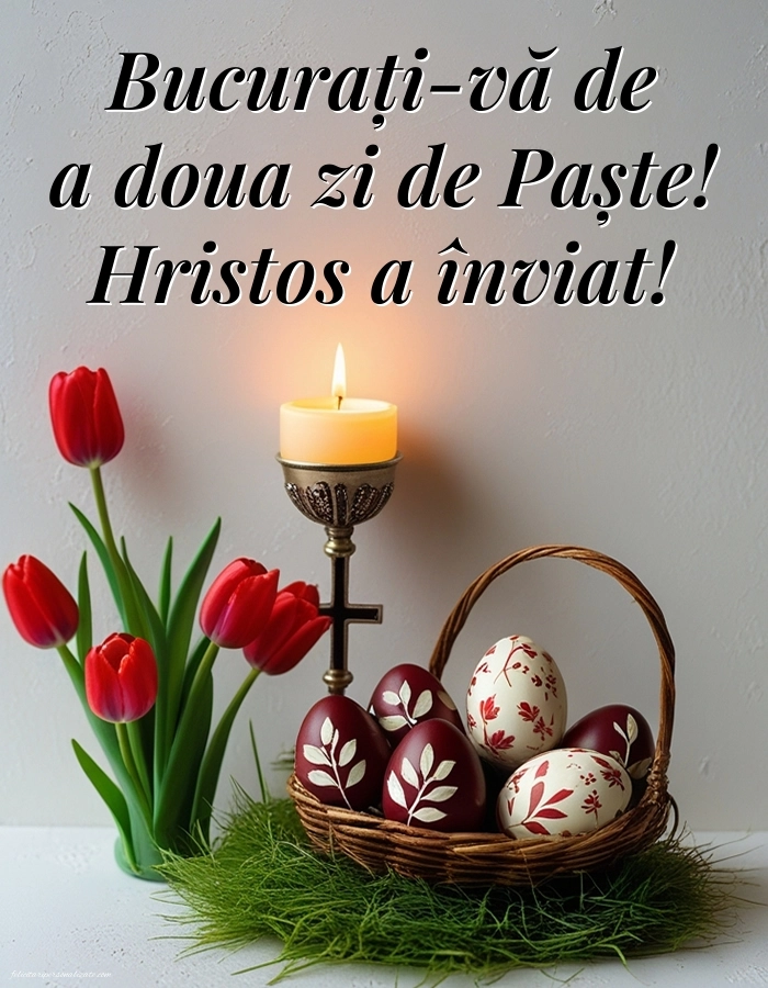 Imagini cu a Doua Zi de Paște: Ouă și Lumânări de Paște