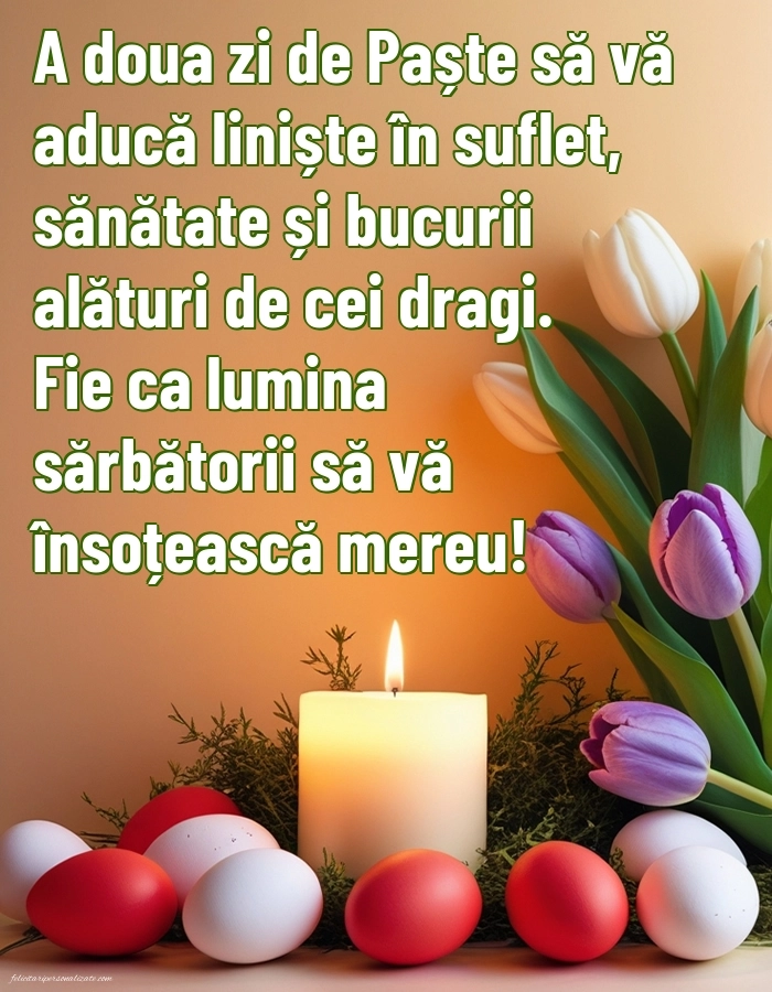 Imagini cu a Doua Zi de Paște: Ouă și Lumânări de Paște