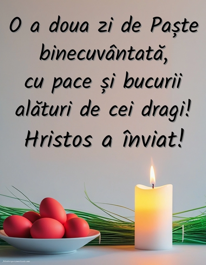 Imagini cu a Doua Zi de Paște: Ouă și Lumânări de Paște