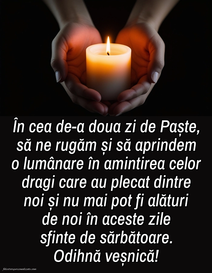 Imagini cu a Doua Zi de Paște: Lumânari (Comemorare)