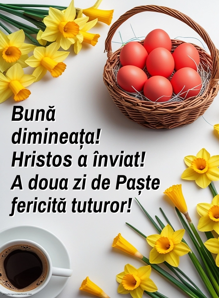 Imagini cu a Doua Zi de Paște: Ouă și Flori de Paște