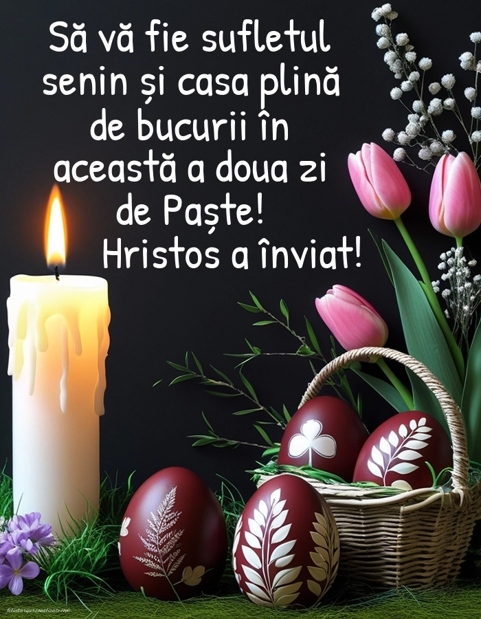 Imagini cu a Doua Zi de Paște: Ouă și Lumânări de Paște