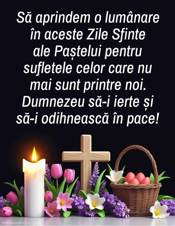 Imagini cu mesaje de Săptămâna Mare (Săptămâna Patimilor): Lumânari (Comemorare)