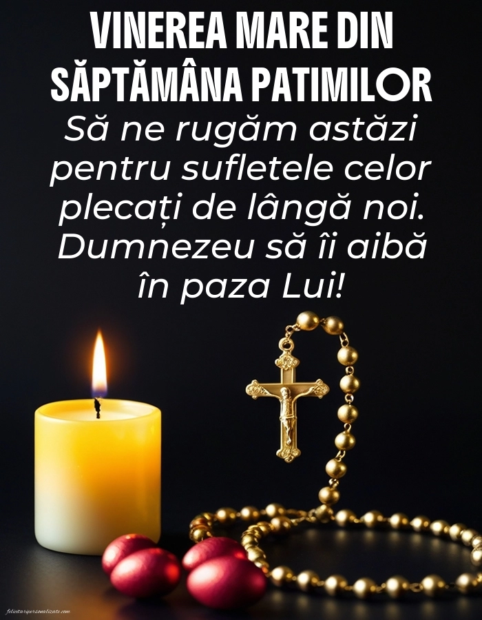 Imagini cu mesaje de Săptămâna Mare (Săptămâna Patimilor): Ouă și Lumânări de Paște