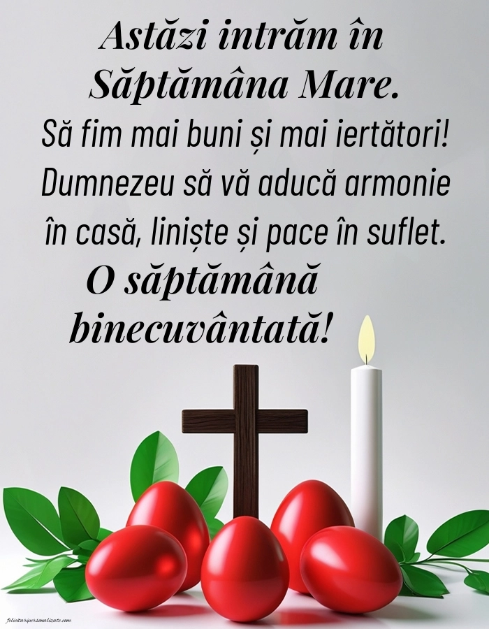 Imagini cu mesaje de Săptămâna Mare (Săptămâna Patimilor): Ouă și Lumânări de Paște