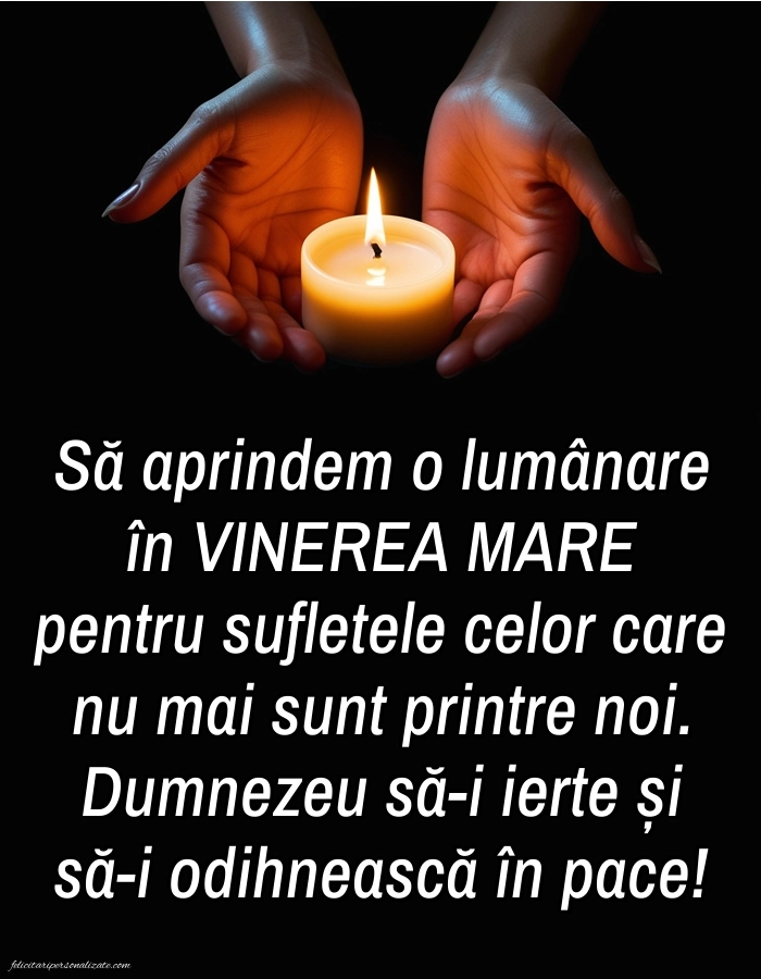 Imagini cu mesaje de Săptămâna Mare (Săptămâna Patimilor): Lumânari (Comemorare)