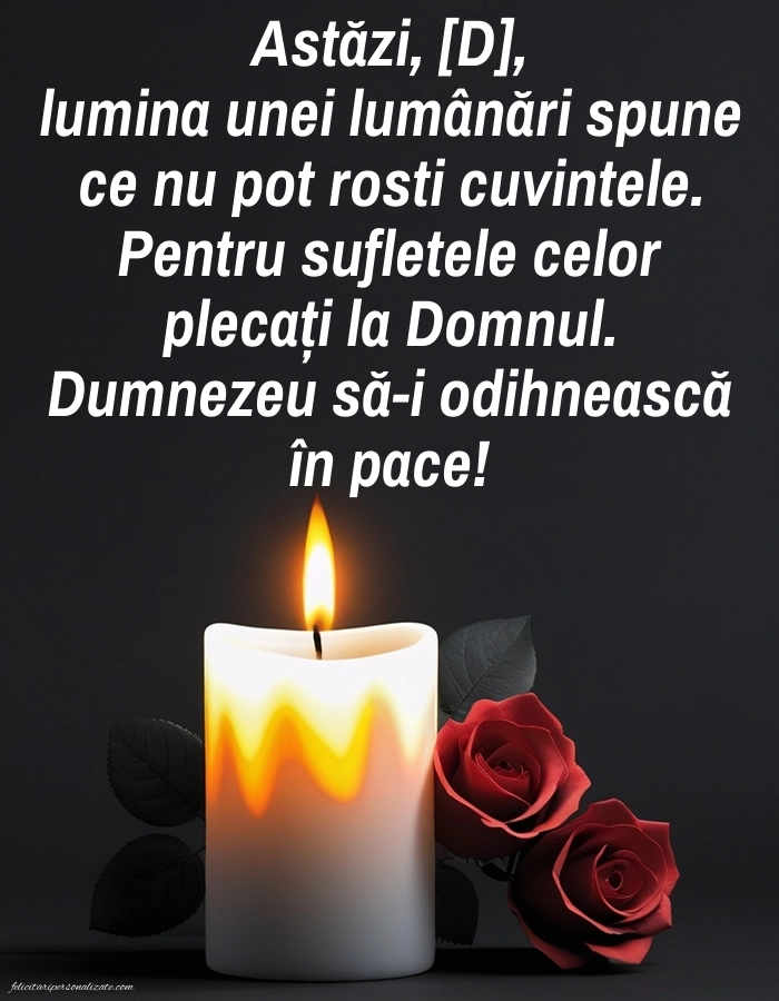 Imagini de Comemorare pentru FACEBOOK: Lumânari (Comemorare)