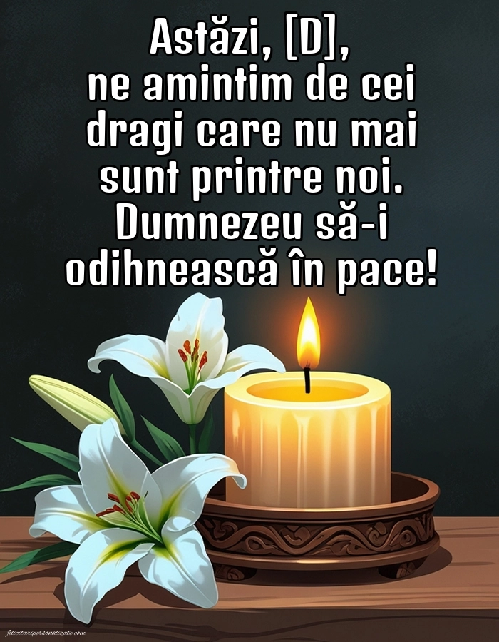 Imagini de Comemorare pentru FACEBOOK: Lumânari (Comemorare)